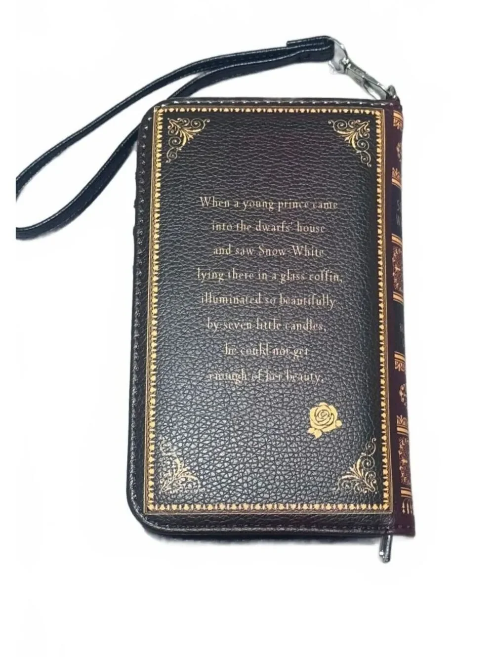 Snow White Book Wallet Wristlet Clutch in Vinyl by Spookyville Critters